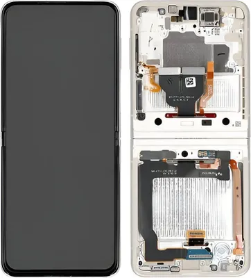 Produktbild von Original Samsung Galaxy Z Flip3 F711B AMOLED Display Touchscreen Bildschirm & Rahmen Schwarz & Werkzeug