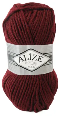 Produktbild von 100g Strickgarn Strickwolle Alize Superlana Maxi 25% Wolle, 100g, Farbwahl