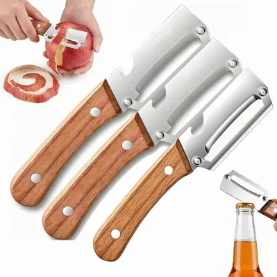 Produktbild von Ergonomischer Küchenschäler mit Edelstahlklinge, langlebig
