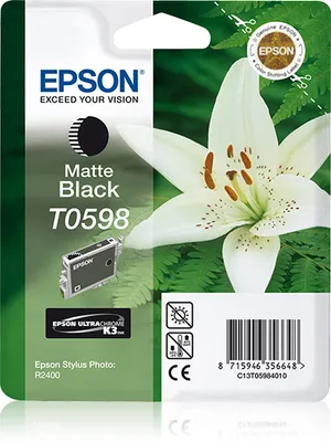 Produktbild von Tinte / T0598 / Blister / matte black / UltraChrome K3