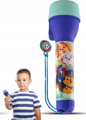 Zdjęcie produktu dla Latarka Lampka dla Dziecka Dziecięca Psi Patrol Paw Patrol 3.5m Mocna Lekka / PW19946