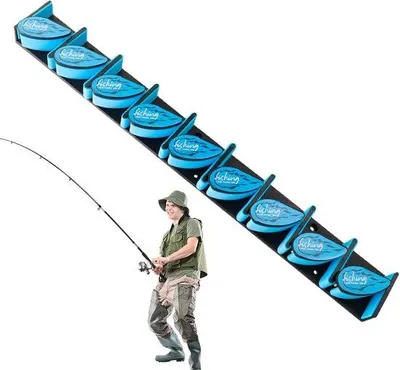Produktbild von Angelrutenhalter praktische Aufbewahrung - Blau, 44,7 cm Länge