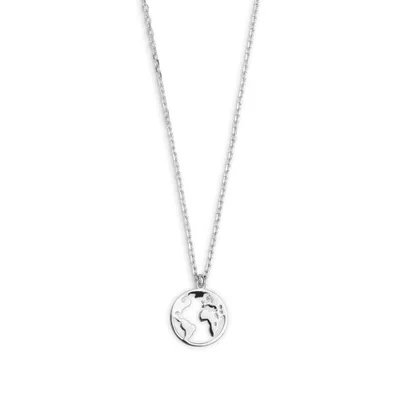 Produktbild von Xenox XS3160 Kette mit Anhänger Damen Silver Wanderlust Weltkugel