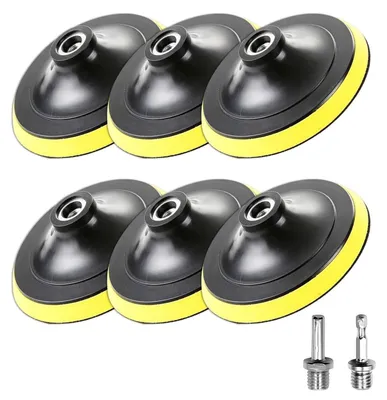 Obrázek produktu pro 6 kusů brusných kotoučů o průměru 125 mm, brusný papír se suchým zipem pro dřevo a kov