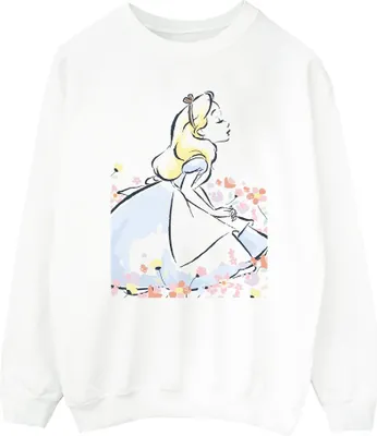 Produktbild von Disney - "Alice in Wonderland" Sweatshirt für Herren BI7880 (M) (Weiß)