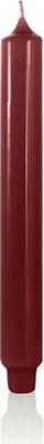 Produktbild von Punchkerzen Bordeaux 249 x 28 mm, 8 Stück, Kerzen mit gefrästen Kerzenfuß, Zapfenfuß