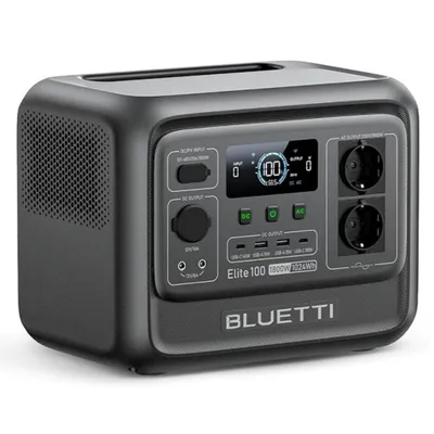 Immagine prodotto di Stazione di alimentazione portatile BLUETTI Elite 100 V2, batteria di backup da 1024Wh con 2 uscite AC da 1800W, generatore solare per campeggio, interruzioni di corrente e off-grid
