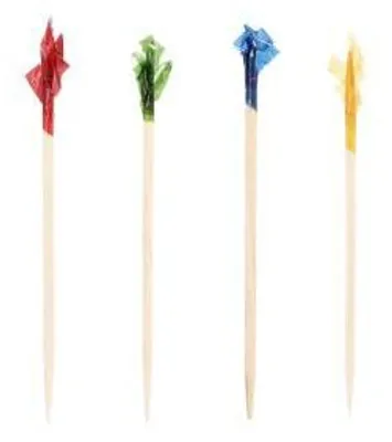 Produktbild von Deko-Picker 6,8 cm farbig sortiert "Frills"