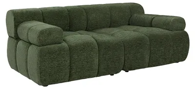 Produktbild von Modulierbares Sofa 2-Sitzer aus meliertem Stoff in Grün FACIVIL