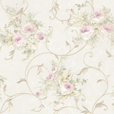 Produktbild von Profhome 304202-GU Blumen Tapete Floral matt rosa grün creme 5,33 m2