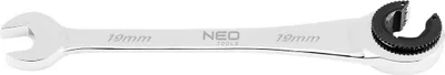 Produktbild von NEO TOOLS Ratschenring-Maulschlüssel | Ring-Maulschlüssel mit Ratsche aus Chrom-Vanadium-Stahl - Kombi-Ratschenschlüssel Größe 19 mm