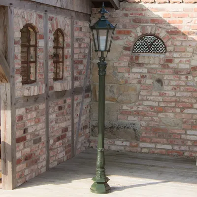 Produktbild von Aussenleuchten, Garten Lampe, stehende Nostalgie Lampen, Terrassen Lampe 205 cm