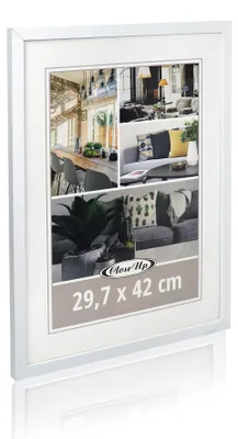 Obrázok produktu pre Rám na plagáty DIN A3 29,7 x 42 cm biely