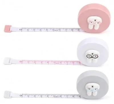 Zdjęcie produktu dla Taśma miernicza zwijana do szycia elastyczna 150 cm 3 sztuki