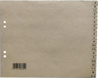 Produktbild von Register 3604 A4 halb 20tlg A-Z ch
