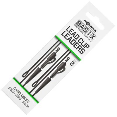 Produktbild von Korda Basix Lead Clip Leaders - 2 Karpfenmontagen