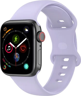 Produktbild von Bizon Armbanduhr Silikon Apple Uhr 44/45/49 mm helllila