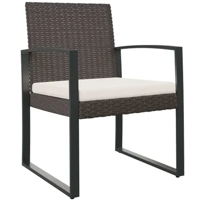 Zdjęcie produktu dla VidaXL 360204, Taras, Obite siedzisko, Poliester, Brązowy, Kremowy, Biały, 545 mm, 570 mm