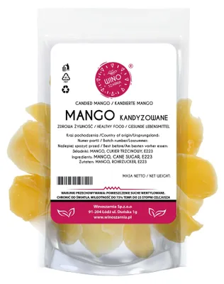 Zdjęcie produktu dla Mango Kandyzowane płatek - 1kg Suszone w plastrach