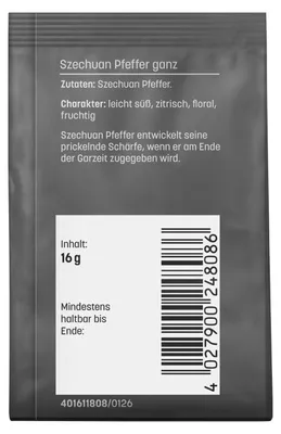Produktbild von Szechuan Pfeffer ganz