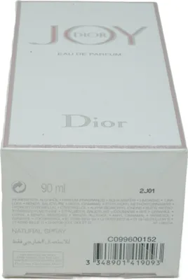 Obrázok produktu pre Dior Joy, Ženy, 90 ml, Nádoba na jedno použitie, Bergamot, Mandarínka, Jazmín, Ruže, Pižmo