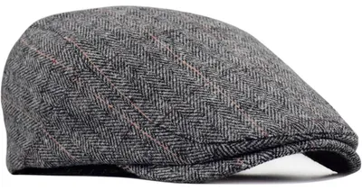 Productafbeelding van Schiebermütze, platte cap, heren/dames, 55-59 cm, Gatsby, grijs