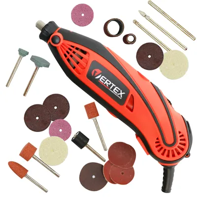 Obrázok produktu pre VERTEX, multifunkčná brúska, 135 W, multibrúska na presné a modelárske práce, kufrík s príslušenstvom