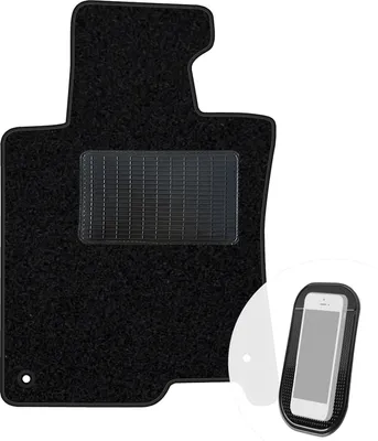 Produktbild von moto-MOLTICO Fahrer Fußmatte Auto Velours Fahrerseite Autoteppiche Schwarz Fahrermatte 1-teilig passend für Honda Accord VIII 2008-2015