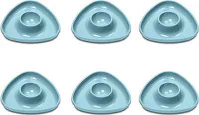 Produktbild von Westmark 6 Eierbecher Tri, dreieckig, blau, 207022EB