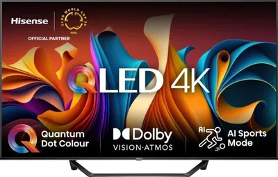 Produktbild von Hisense 55 '' A7N | Hi-QLED Smart TV 4K 60 Hz, 139,7 cm (55"), 3840 x 2160 Pixel, QLED, Smart-TV, WLAN, Schwarz