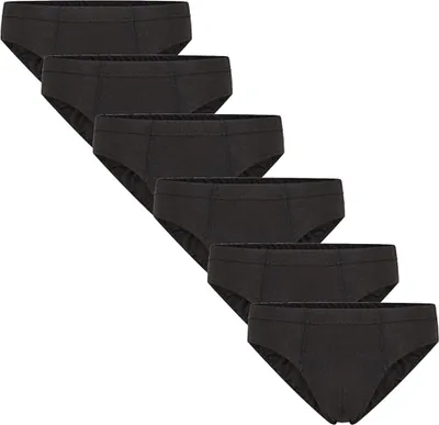 Produktbild von Keanu - Slips für Herren, Baumwolle (6er-Pack) TC996 (S) (Schwarz)