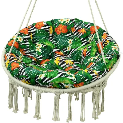 Zdjęcie produktu dla AMPO poduszka na fotel papasan kosz wiszący kokon 120cm