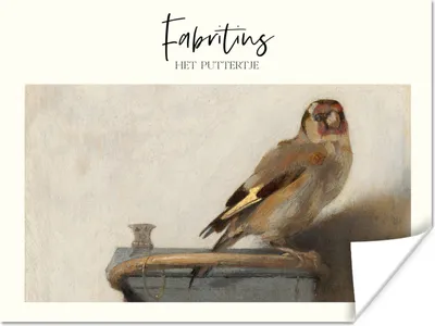 Produktbild von MuchoWow® Poster Gemälde - Der Stieglitz - Carel Fabritius 40x30 cm - Plakate für die Wände - Poster Wohnzimmer