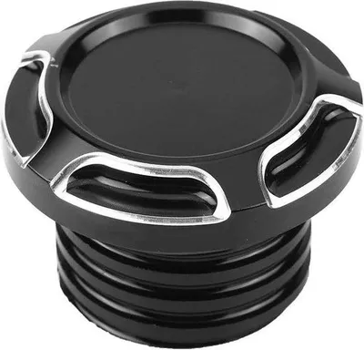 Image de Bouchon de réservoir de moto en aluminium CNC noir pour Sportster