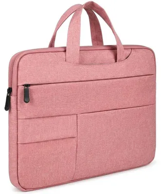 Image de Housse Ordinateur 13 Pouces, Multi Compartiment pour MacBook Air 13 M1-M5 Neo - Rose