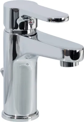 Produktbild von FACKELMANN Einhebelmischer MILANO Silber Glanz / hochwertiger Wasserhahn für zu Hause / Armatur mit einem geradlinigen Wasserauslauf (Farbe: Silber Glanz) / Maße: ca. 15 cm