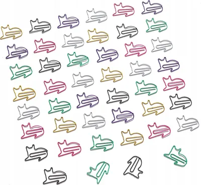 Immagine prodotto di Graffetta per gatti in colori vivaci con motivo animale in set da 50 pezzi