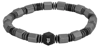 Obrázek produktu pro Police PEAGB0083401 Pánský náramek Hexchain šedý/černý