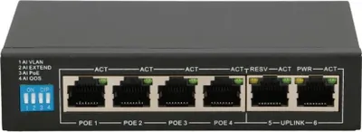 Image de Extralink ex.14831 commutateur non géré l2 fast ethernet (10/100) power over ethernet (poe) noir