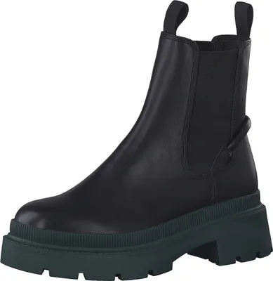 Produktbild von Tamaris Damen Stiefelette Chelsea Boot profilierte Plateausohle 1-25405-29, Größe:38 EU, Farbe:Schwarz