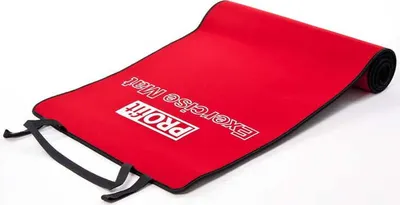 Obrázek produktu pro Podložka na cvičení Profit 180x60x0,6cm červená/černá DK 705
