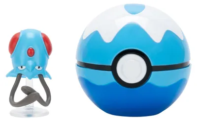 Produktbild von Pokémon Clip'n'Go Poké Balls Tentacha & Tauchball