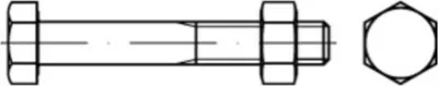 Immagine prodotto di DIN 601 Vite a testa esagonale M12x75 acciaio 4,6 zincato con dado 50 pz