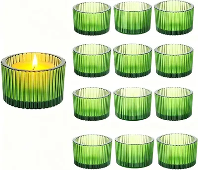 Produktbild von Teelichthalter – 12 Stück – Tischdekoration – Kerzenständer – Tischbeleuchtung für Windlichter – Jubiläumsartikel