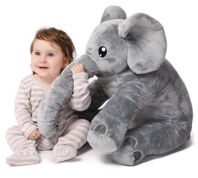 Immagine prodotto di Elefante peluche XXL - 55 cm - Peluche elefante - Bambini - Grigio