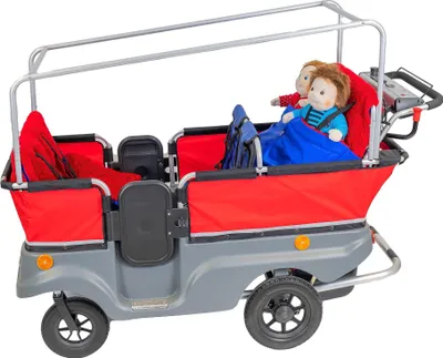 Produktbild von Fußsack für Winther Kinderbus E-Turtle wind- und wasserabweisend für 2 Kinder 90x74x5 cm