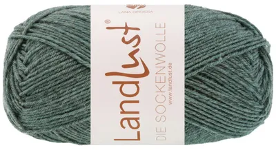 Produktbild von Lana Grossa Landlust DIE SOCKENWOLLE 50 g mélange 4-fach Sockenwolle in edlen Mélangefarben 210 m Farbe 1611 - Jade Meliert