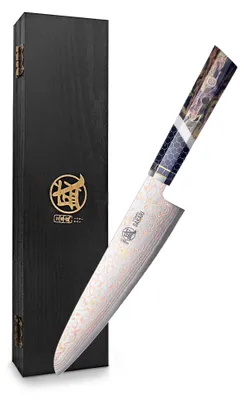 Japanisches Gyuto-Messer 21 cm, Damast-Küchenmesser