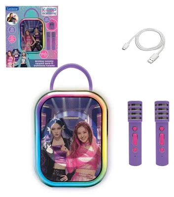 Produktbild von K-POP Academy, Karaoke-Lautsprecher Bluetooth, Lila/Pink