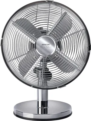 Image de SENCOR SFE 2540SL Ventilateur de table - 25 cm, 3 vitesses, oscillation, argenté